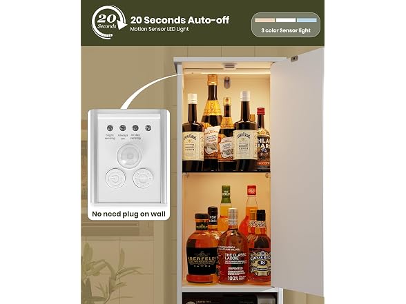 HAIOOU White Tall Narrow Storage Cabinet