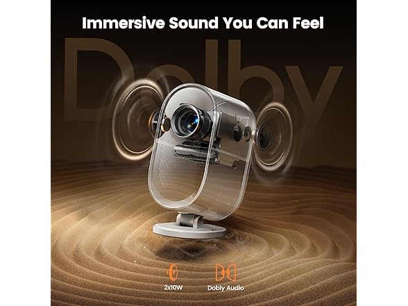 iWIMIUS Projector with WiFi6 and Bluetooth, 20W Speakers, 1080P