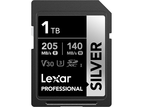 Lexar Silver SD Memory Card (512GB or 1TB)