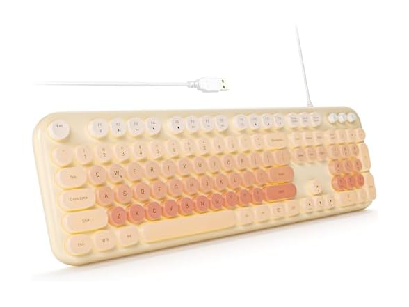 SQMD Retro Wired Backlit Keyboard