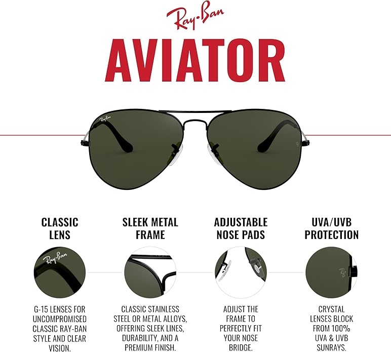 Ray-Ban Bb3025 Classic Aviator Sunglasses - Gallery 10