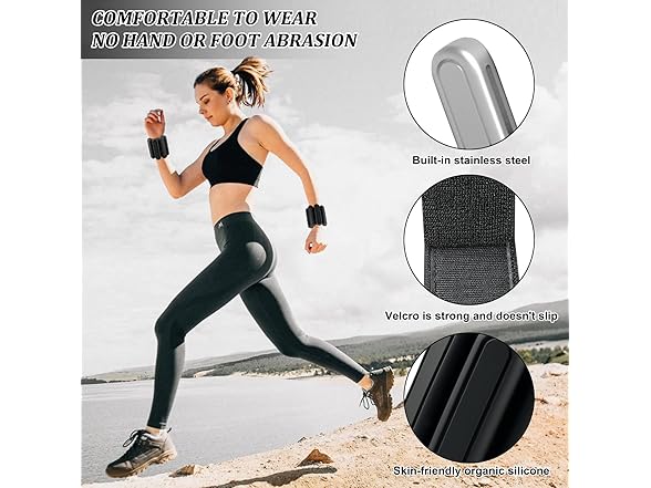 Jeikior Adjustable Ankle Weights