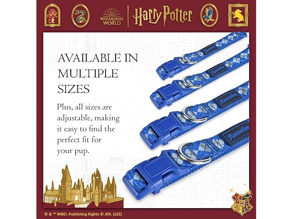 Harry Potter Ravenclaw Dog Collar - Adjustabl