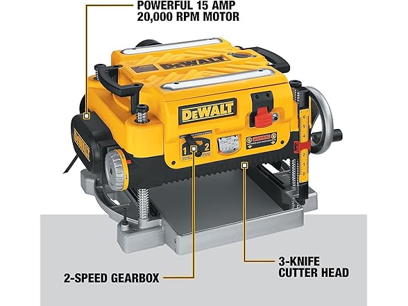 DEWALT DW735 Planer, Thickness Planer, 13 inch