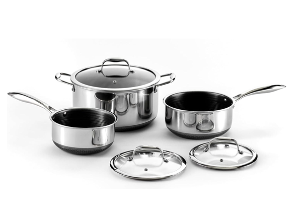 HEXCLAD 6-Piece Hybrid Pot Set