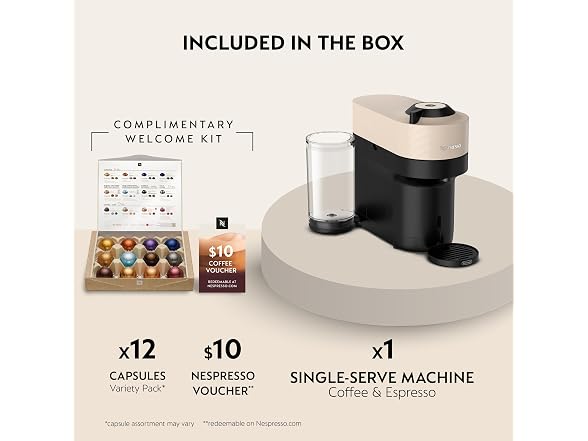 Nespresso Vertuo Pop+ Maker by De'Longhi, Beige