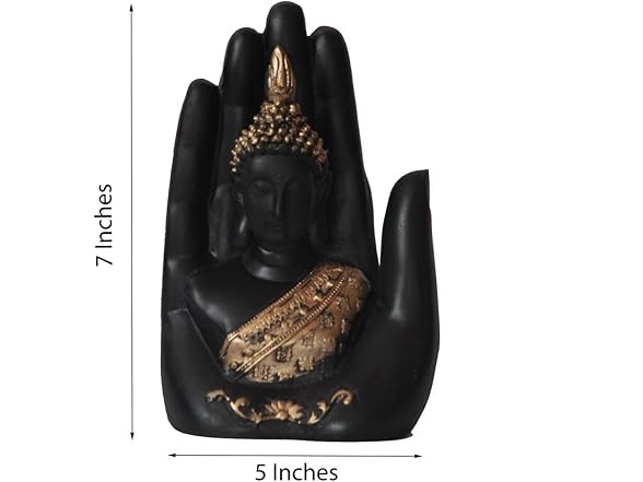 eCraftIndia Golden Handcrafted Palm Budd