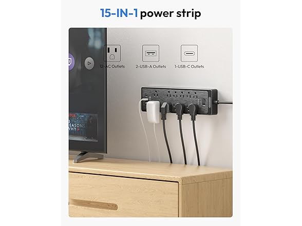 NTONPOWER Flat Plug Extension Cord