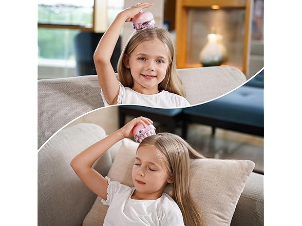SHINLEA 2 in 1 Scalp Massager Shampoo Br