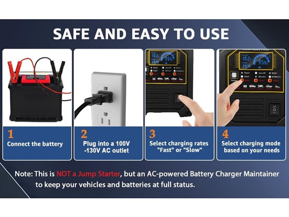 12V 24V Heavy Duty Car Battery Charger