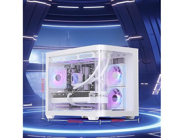darkFlash Micro-ATX Gaming PC Case
