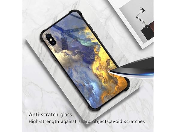 CARLOCA iPhone Xs MAX Case, Yellow Colorful