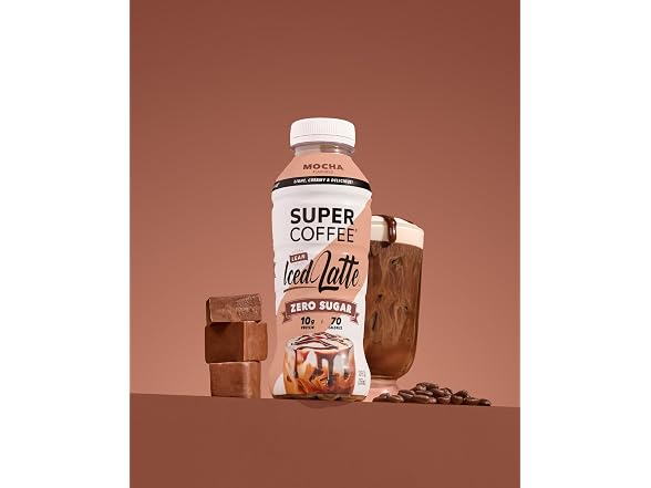 12pk SUPER COFFEE, Keto Protein Coffee Iced Mocha