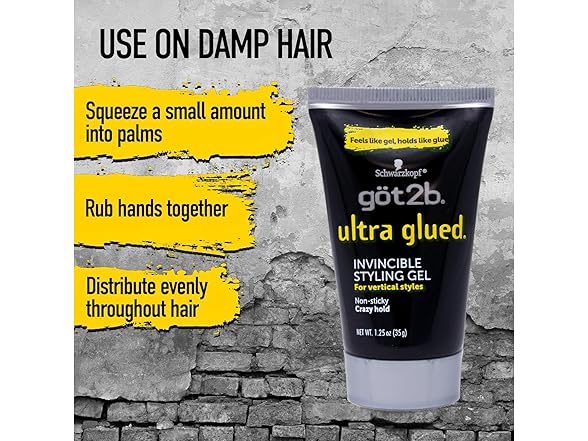 Got 2b Ultra Glued Styling Gel 1.25oz 3pk