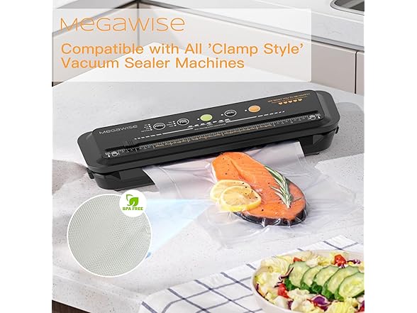 MEGAWISE Vacuum Sealer Bag Rolls
