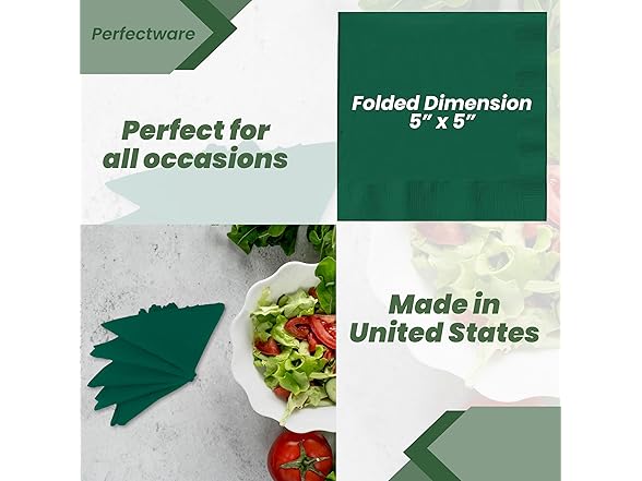 Perfect Stix 150 Pieces Christmas Cocktail Napkins