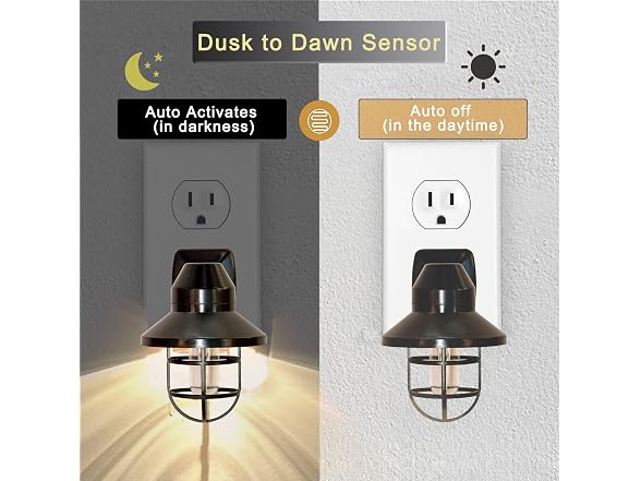 4 Pack Rustic Farmhouse Night Lights