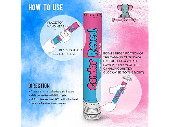 Boom Reveal Co. | Gender Reveal Powder Cannons Pink