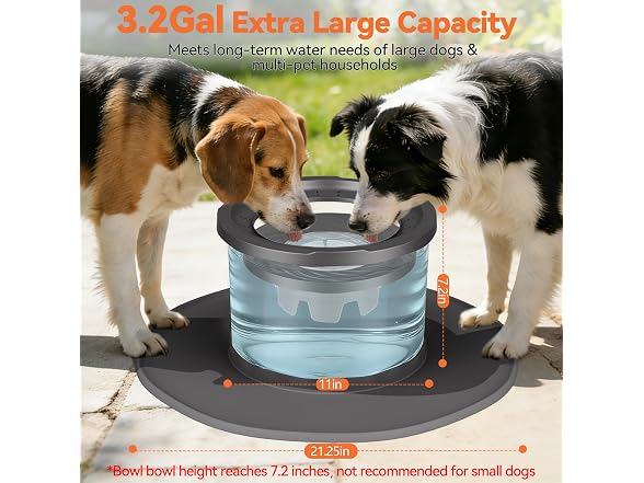 Decflow 12L No Spill Stainless Steel Dog Water