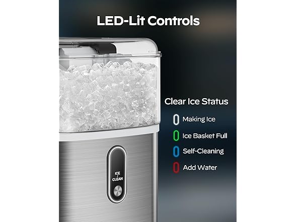Totnz Nugget Ice Maker Countertop