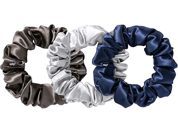 slip Silk Large Scrunchies - Set of 3