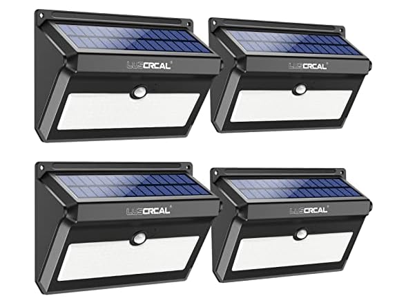Luscreal 4 pack Solar Outdoor Lights
