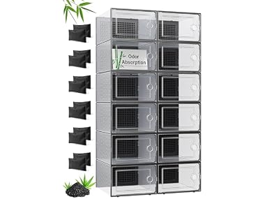 $29.99, Was $53.99, 44% Off! Kuject Shoe Boxes w/Activated Charcoal dealfomo