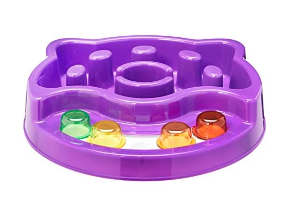 Amazon Basics Pet Activity Center and Feeder, Purple