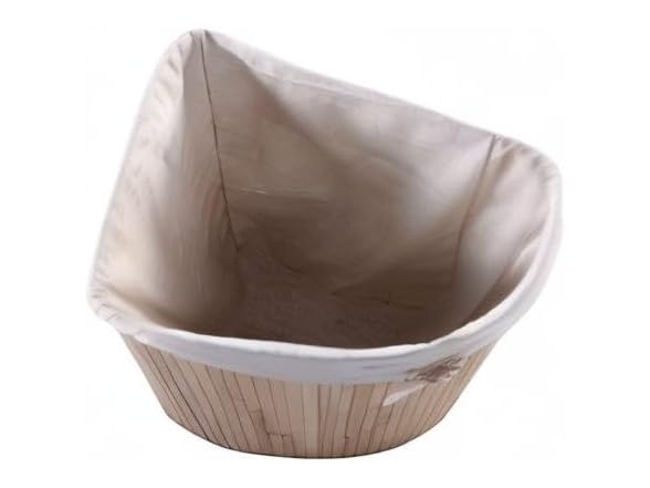 Julimoon Bamboo Laundry Hamper with Lid, Beige