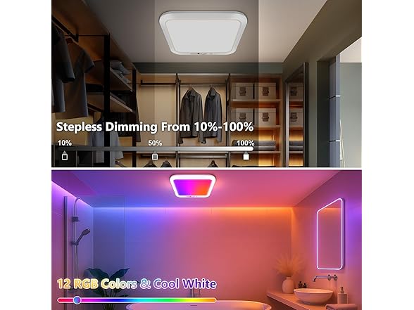 Rechargeable Motion Sensor Ceiling Light with Remote