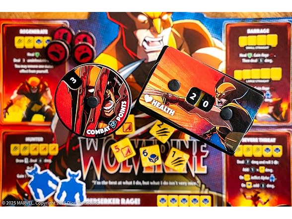 USAOPOLY Marvel X-Men Dice Throne Box 1, 4 Hero Box