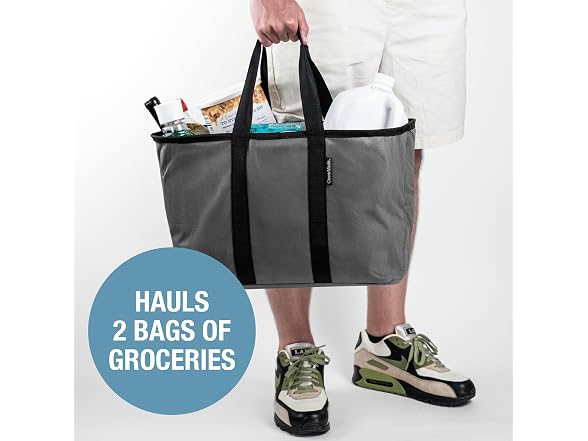 CleverMade EcoBasket 30L Collapsible Tote Basket 3 Pack