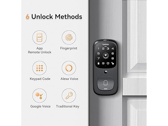 Video Smart Lock with Doorbell WiFi