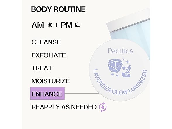 Pacifica Lavender Glow Shimmering Body Jelly