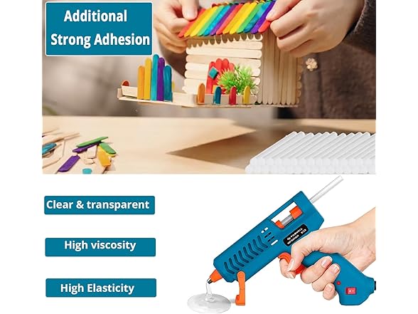 TILSWALL 200pcs Hot Glue Sticks White