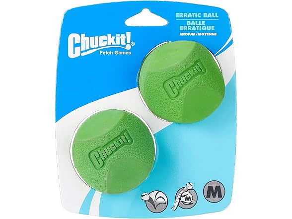 Chuckit! Erratic Rubber Ball, Medium
