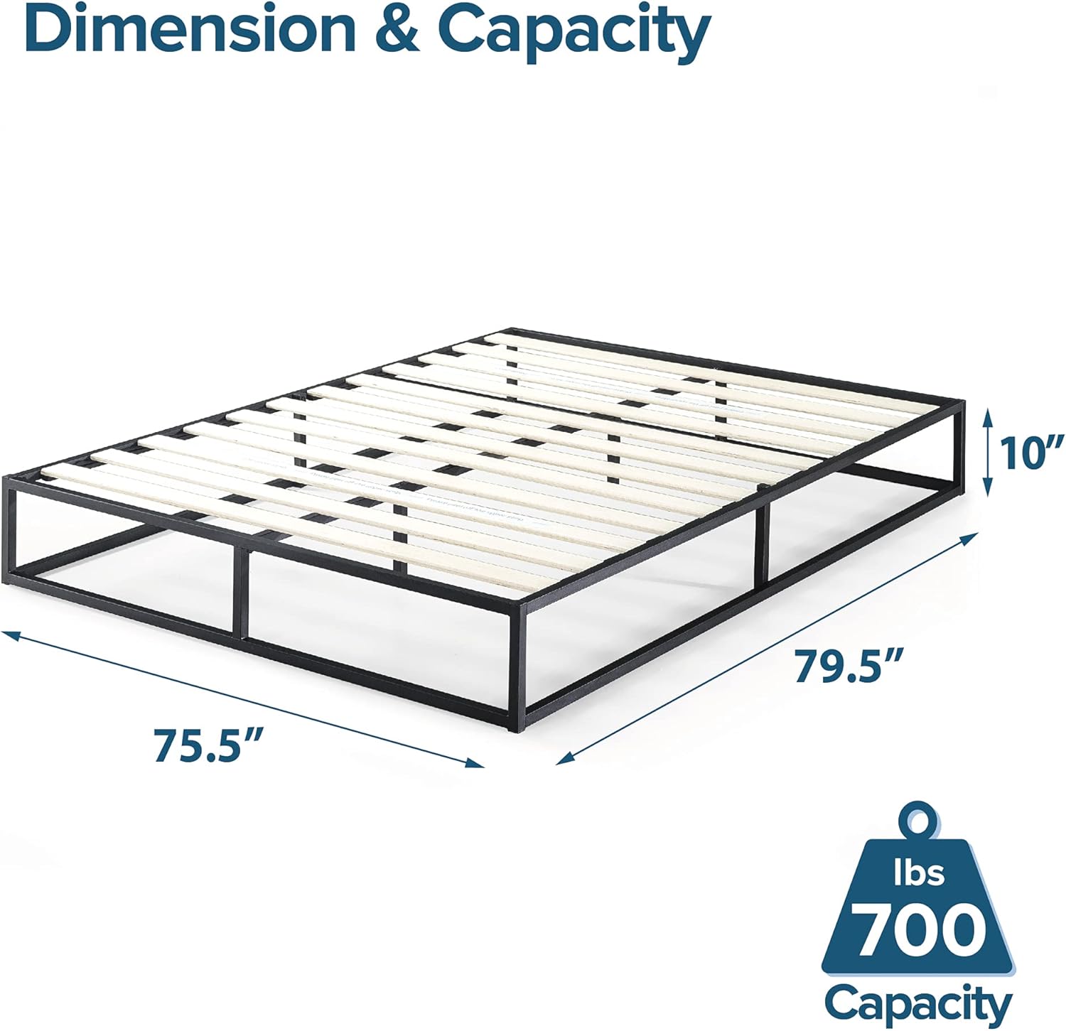 ZINUS Joseph Metal Platform Bed - Gallery 12