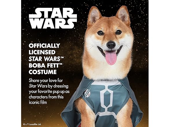 STAR WARS Star Wars Halloween Boba Fett Dog Costume - Offici