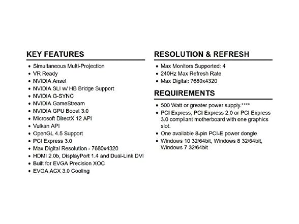 EVGA GeForce GTX 1070 SC GAMING Black Edition