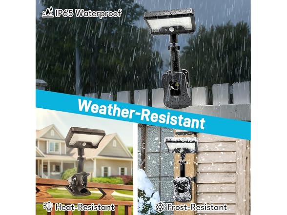 Hakol 2 PACK Clip On Solar Motion Lights Outdoor - Gallery 6