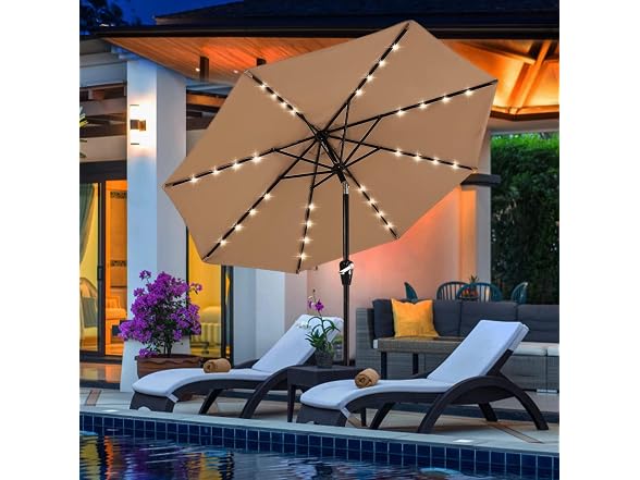 ABCCANOPY 7.5FT Durable Solar Led Patio Umbrella - Gallery 7