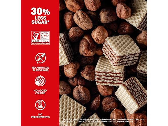 6PK Loacker Quadratini Hazelnut Wafer Cookie