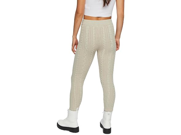 Forever 21 (S) Cable Knit Skinny Oyster Pants