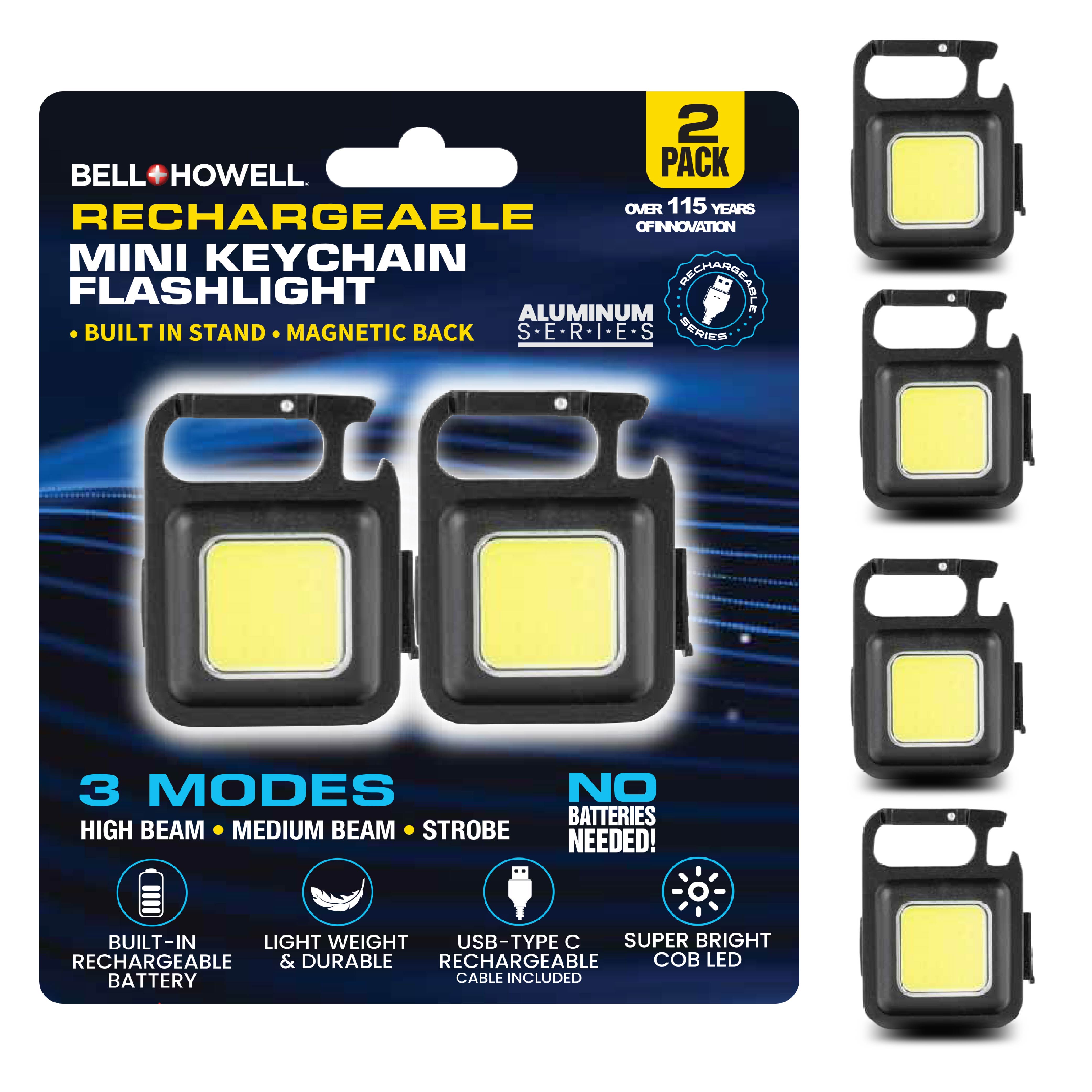 Rechargeable 2Pc Mini Keychain F.Light - Gallery 6