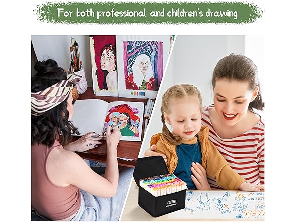 YASNAY Alcohol Markers, 168 Colors