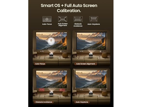 4K Smart Projector with Wifi and Bluetooth