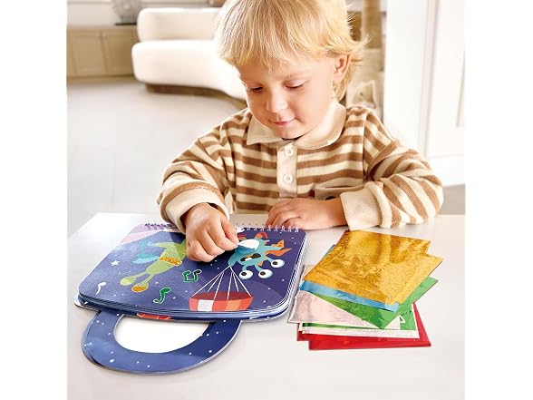 Hape Intergalactic Travel Foil Art Kit for Kids 3-6