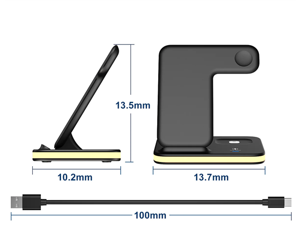 4-in-1 Wireless Charger with Night Light