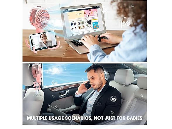 Misting Stroller Fan for Stroller