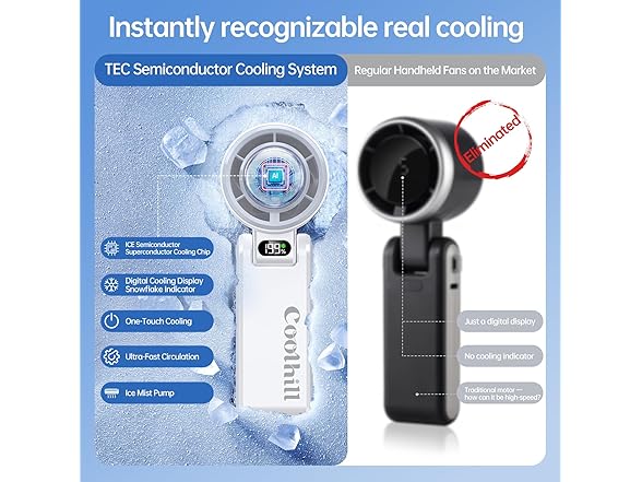 Coolhill Handheld Portable fan